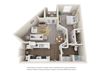 1x1 Floor Plan Apts Luxe at 1300 Apartments l Waco, TX 76760